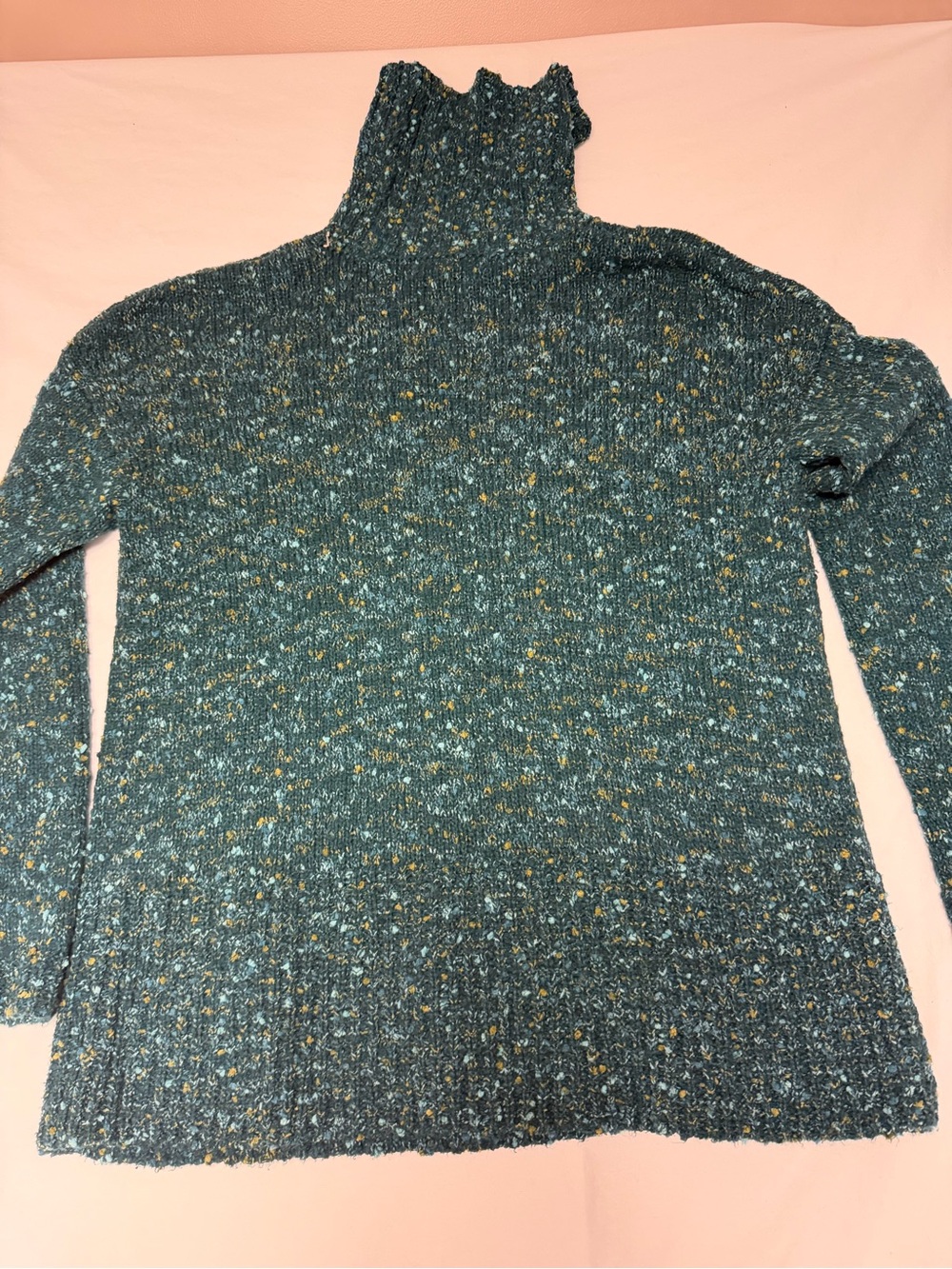 J.Jill Green Loose Turtleneck Sweater Size XS